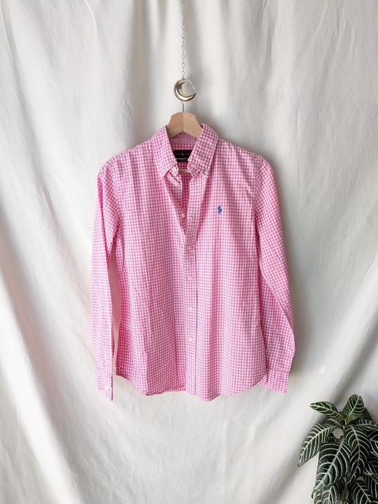 Ralph Lauren Tops - Ralph Lauren Pink Gingham Button-Down Shirt